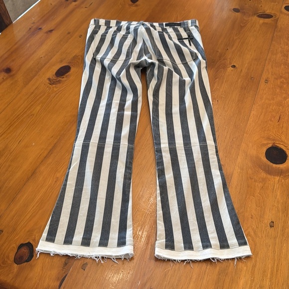 RtA Kiki Striped kick flare leather pants - Picture 9 of 17